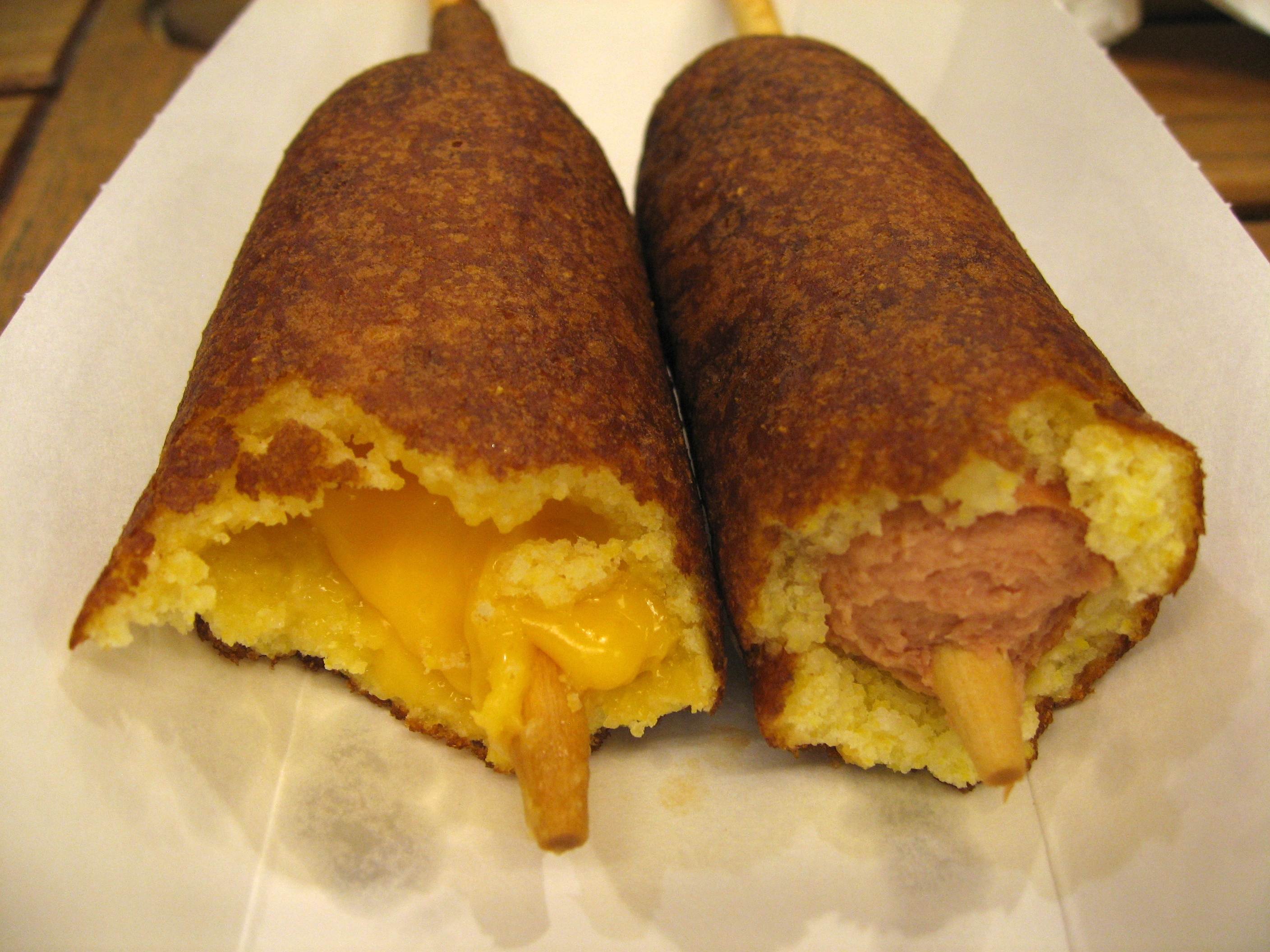 Cheese and Hot Dog on a Stick